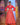 Red Aqeedat Victorian Flared Skirt | Gopi Vaid