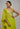 Lime Green Golconda Absar Saree Set- front view