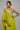 Lime Green Golconda Absar Saree Set- front view