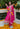 Rani Pink Aarohi Anarkali Set- front view
