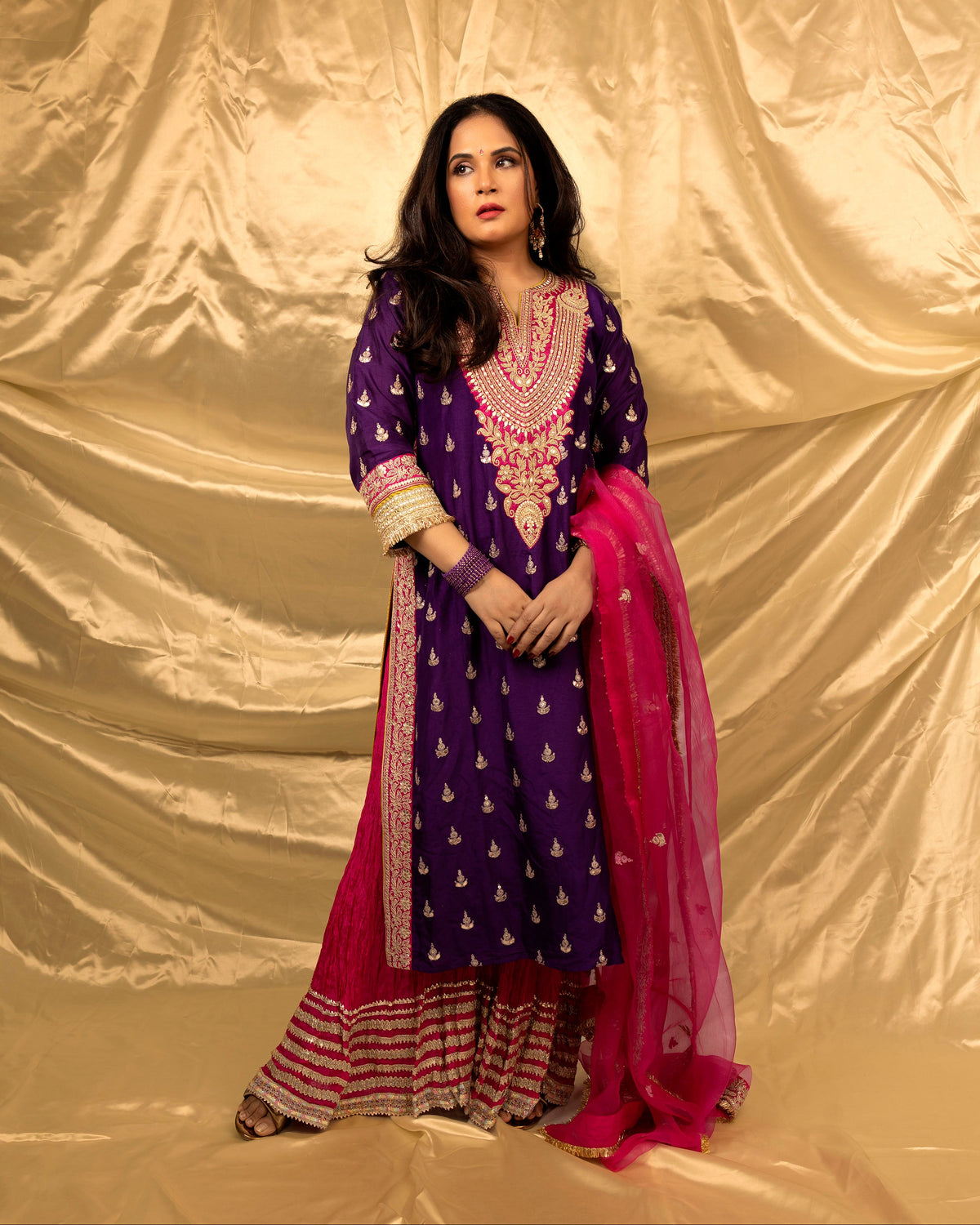 Richa Chadha in Fitoor Sharara Set