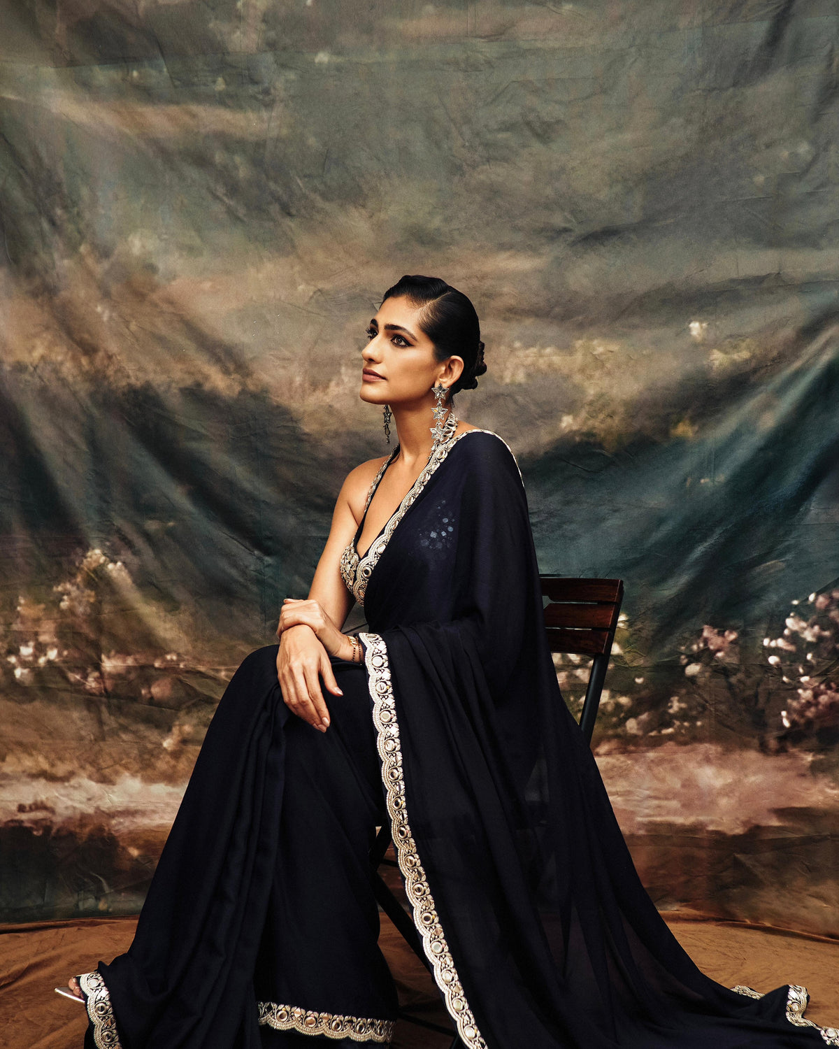 Kubbra Sait In Aradhana Saree
