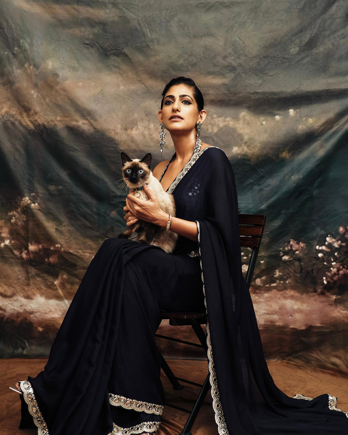 Kubbra Sait In Aradhana Saree