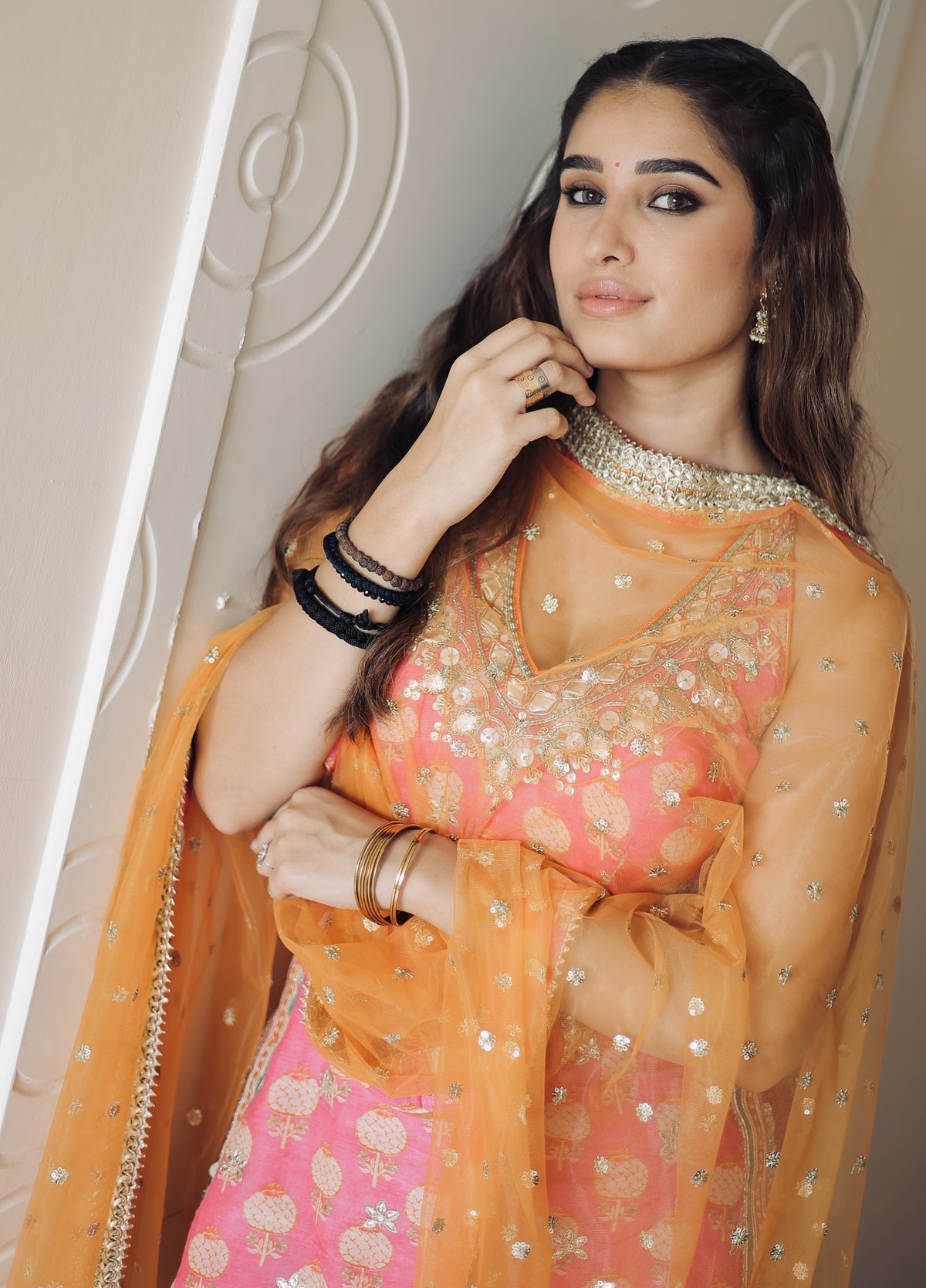 Rasha Thadani in Dwisha Halter Sharara Set