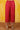 Red Marigold Brocade Tunic Set- close view