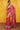 Pink Marigold Garden Ruffle Saree Set- front view
