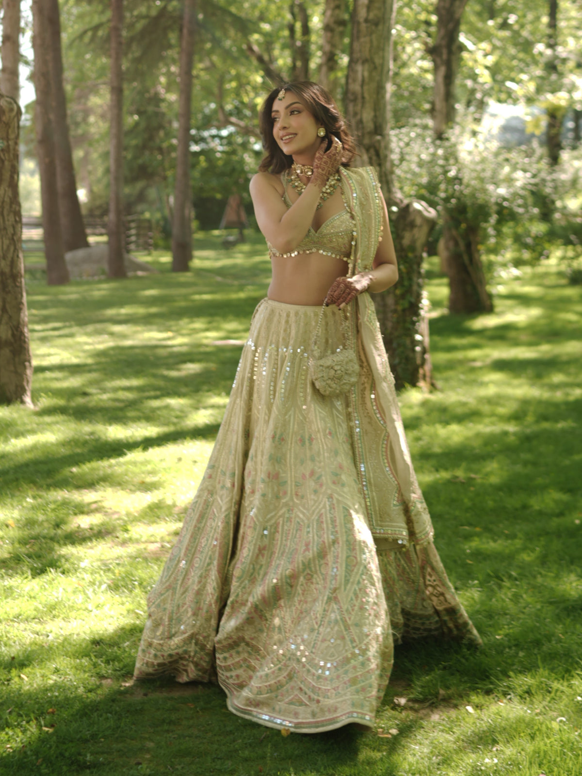 Sahher Bambba In Suroor Lehenga Set