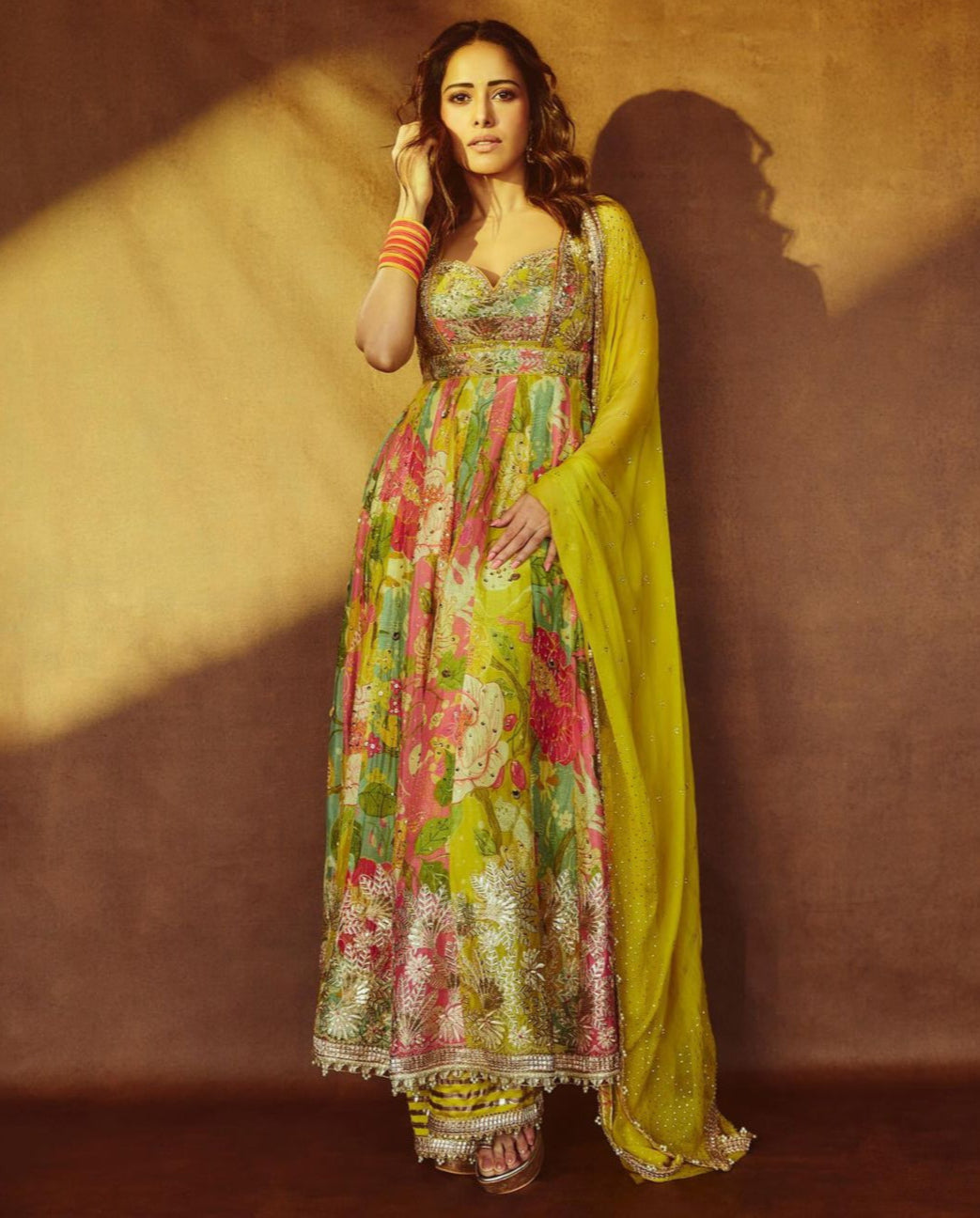 Multi Colour Anarkali Set

