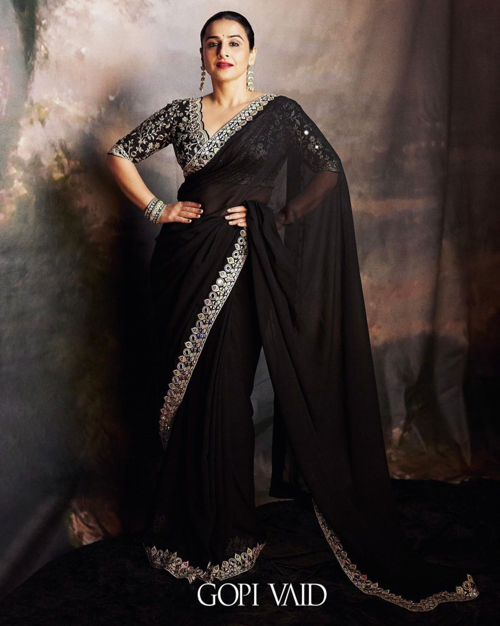 Vidya Balan in Meili Saree Set