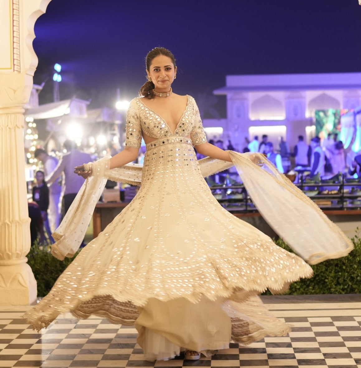Aasmi Anarkali Set -Sargun Mehta
