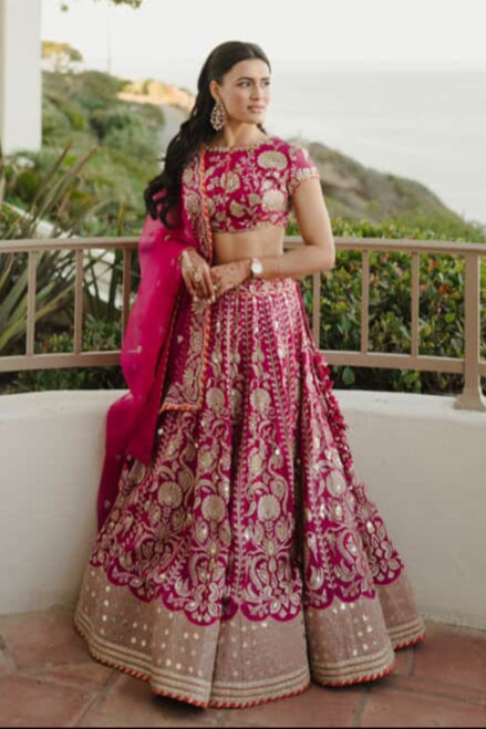 Golconda Swati Lehenga Set- Pearl Shah