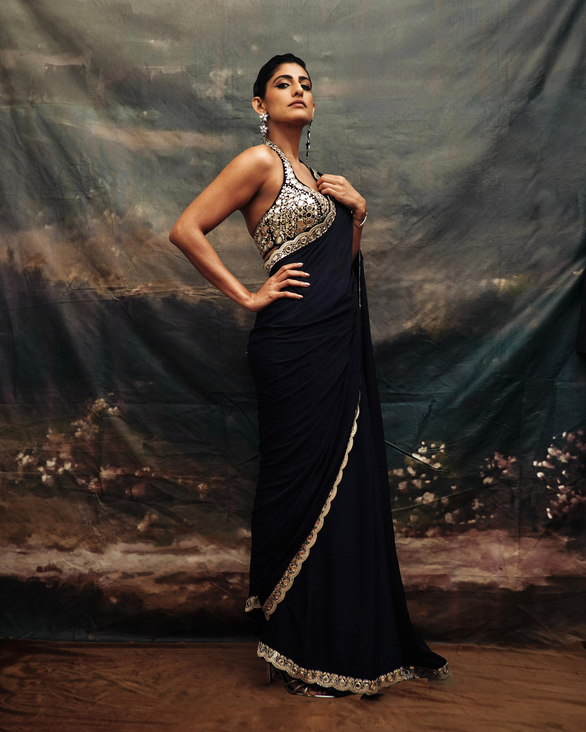 Kubbra Sait In Aradhana Saree