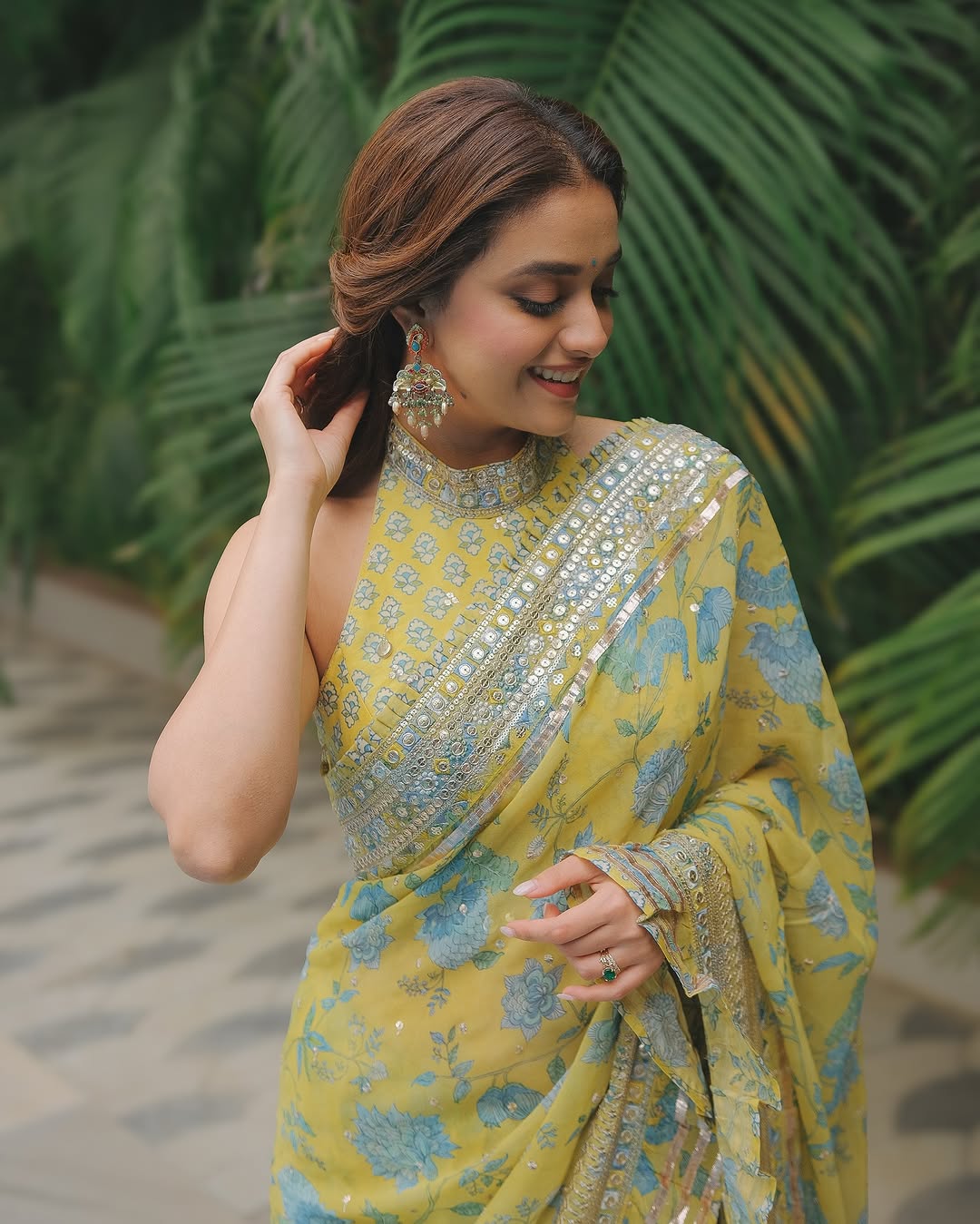 Keerthy Suresh in Achala Saree Set