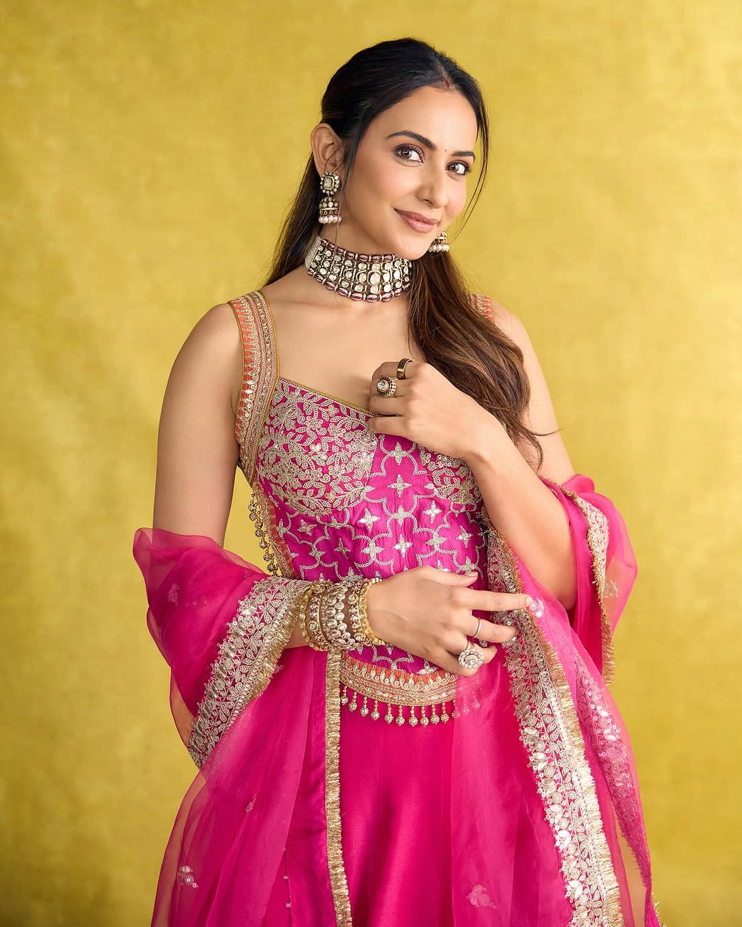 Rakulpreet in Mariyam Lehenga Set