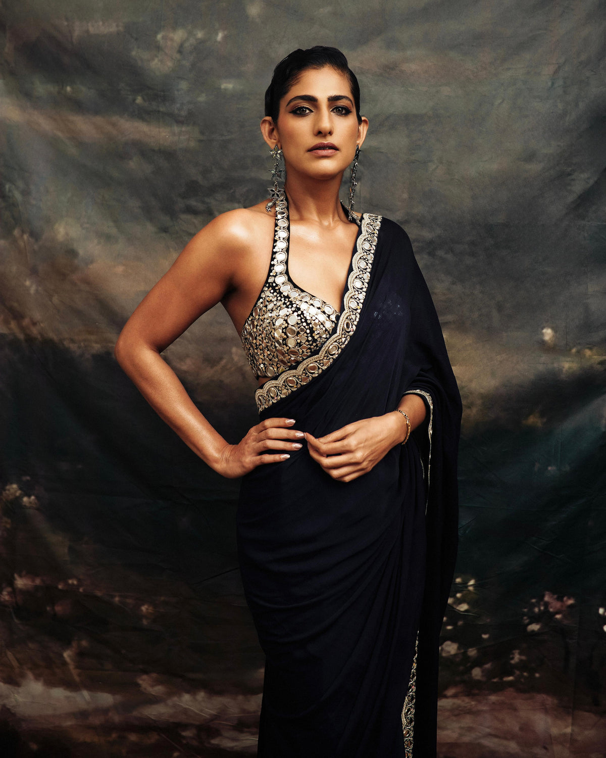Kubbra Sait In Aradhana Saree