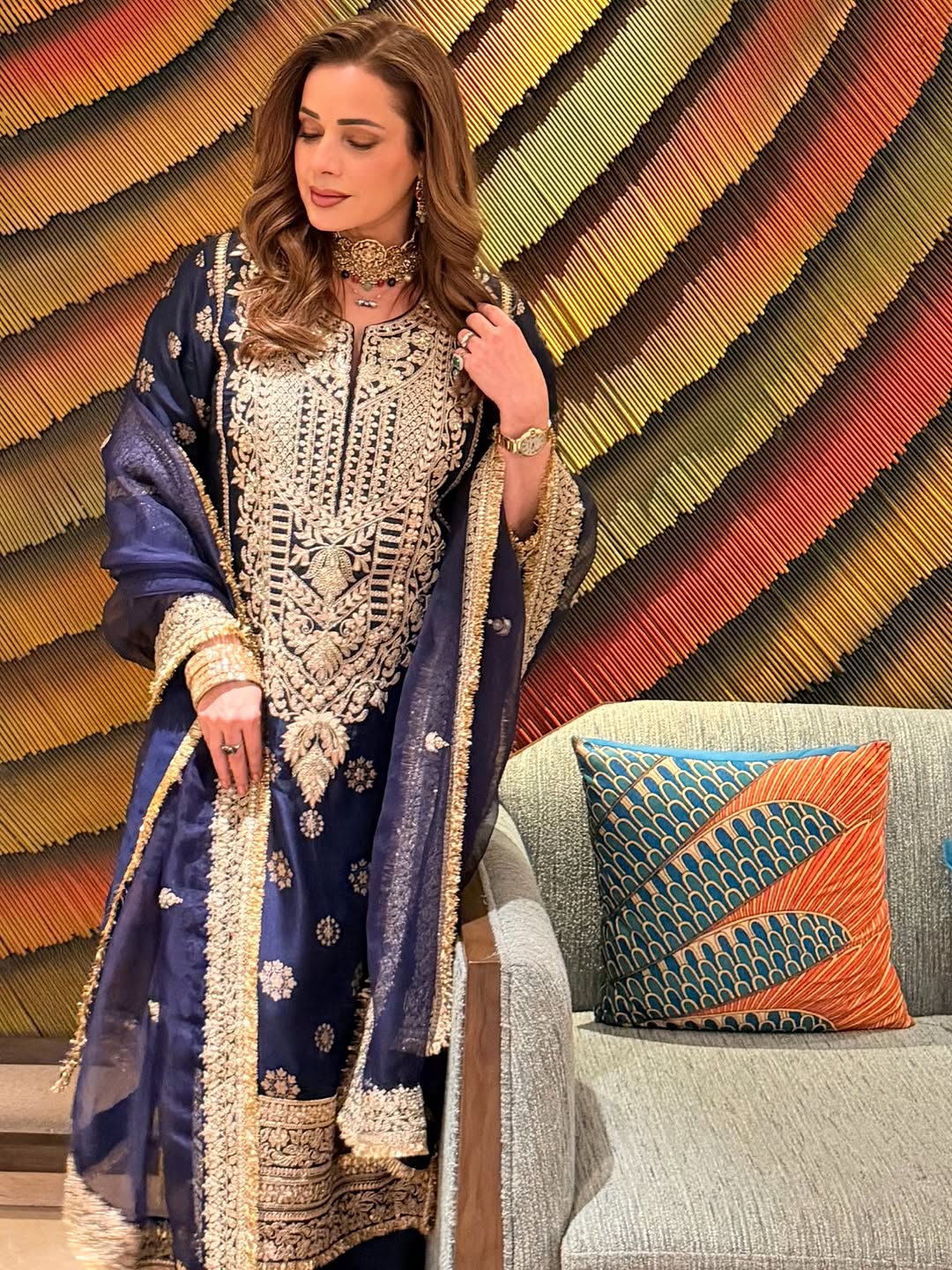 Badusha Palazo Set - Neelam Kothari