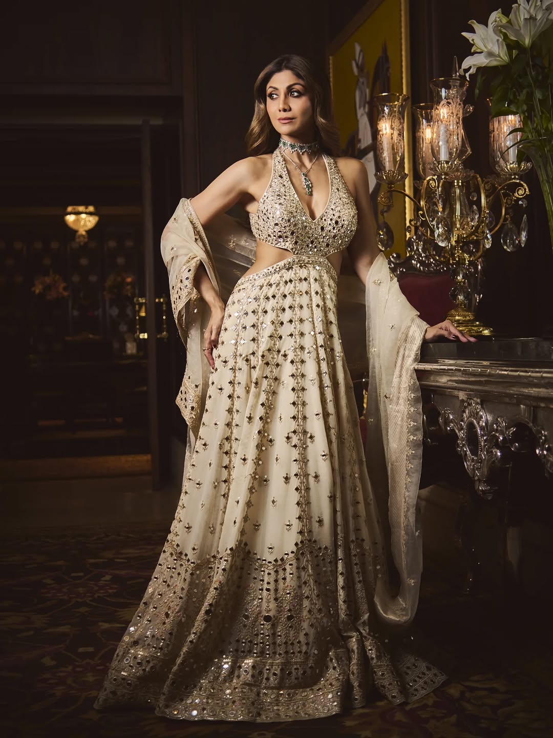 Aasmani Anarkali Set- Shilpa shetty