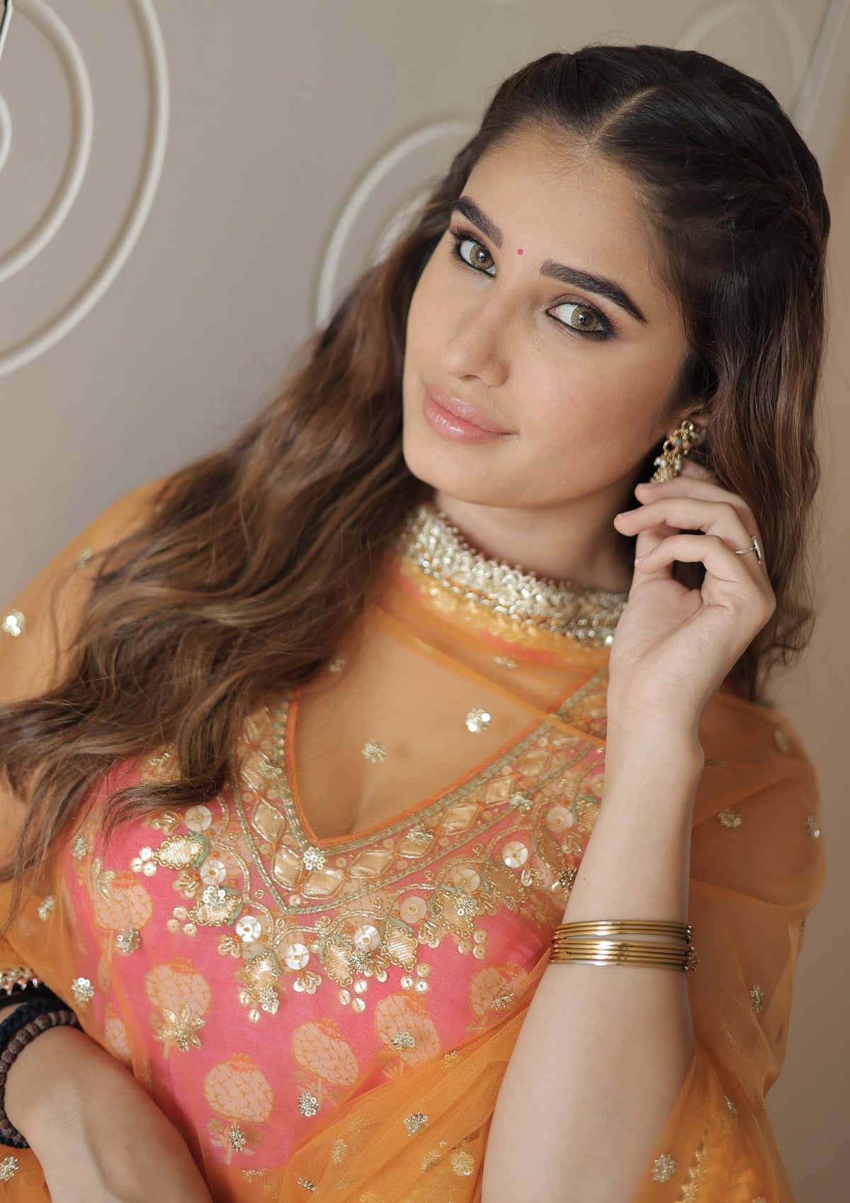 Rasha Thadani in Dwisha Halter Sharara Set