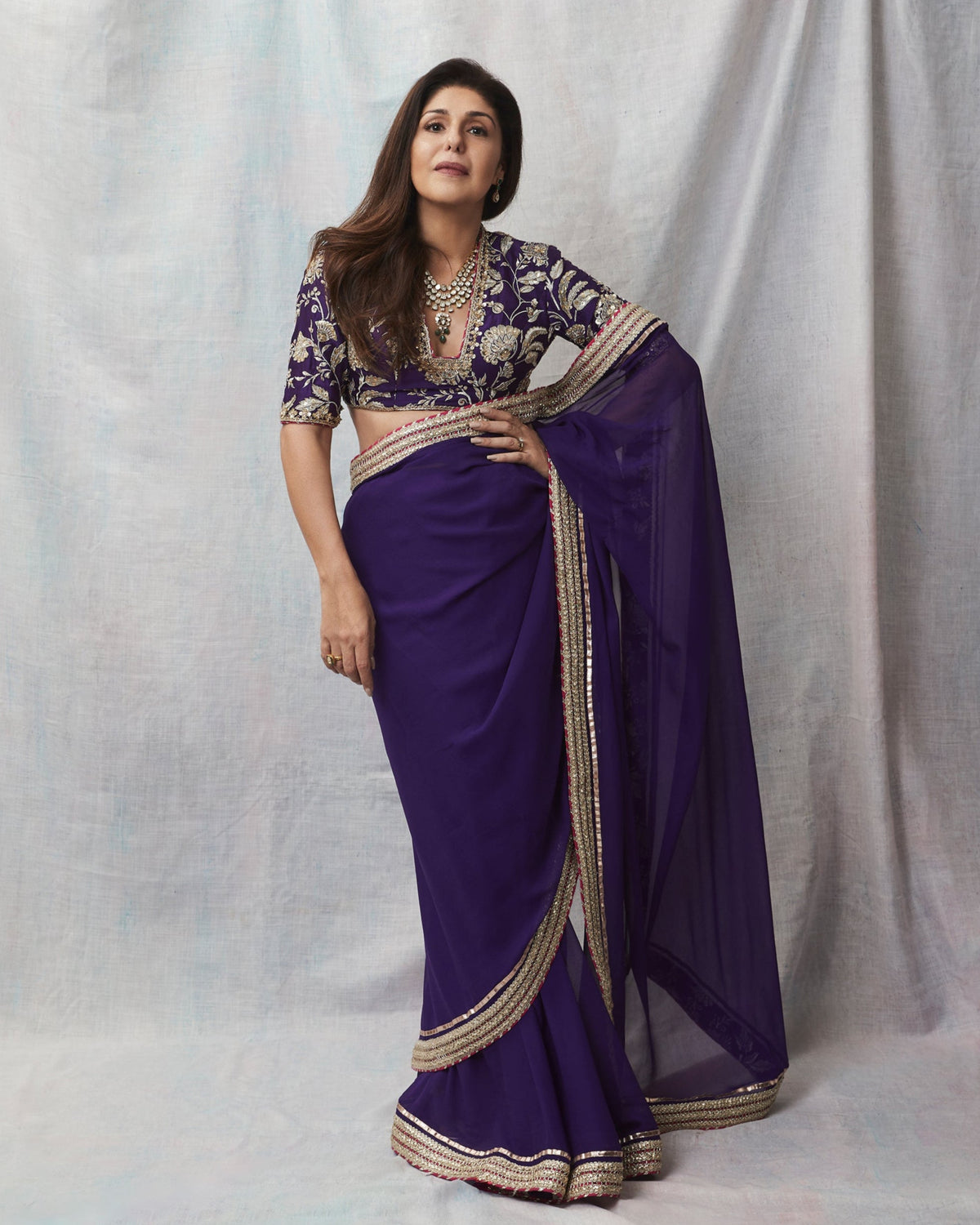 Anaita Shroff in Golconda Myra saree set