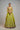 Lime Green Golconda Nayla lehenga set- front view