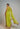 Lime Green Golconda Alia Wrap skirt set- back view