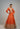 Orange Golconda Zeel Skirt Set- front view