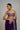 Purple Golconda Yamini Saree Set- front view