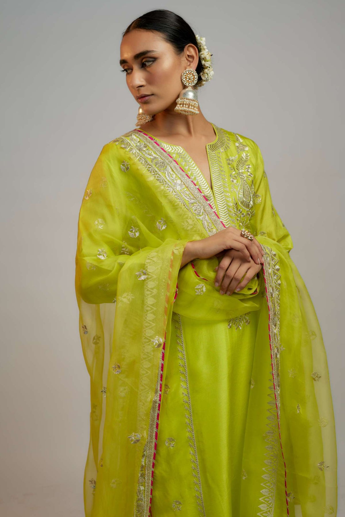 Designer Golconda Amaya Palazzo set- front view