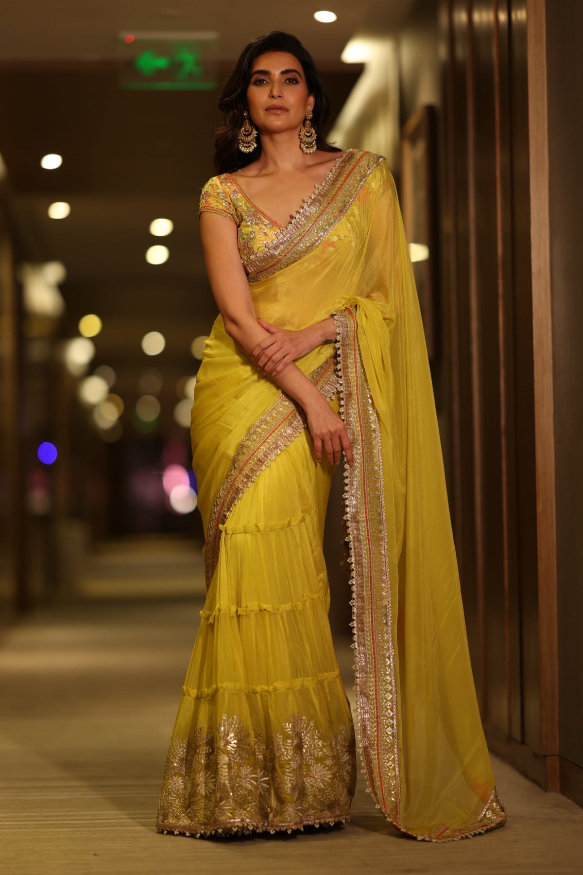 Yellow Saree Set