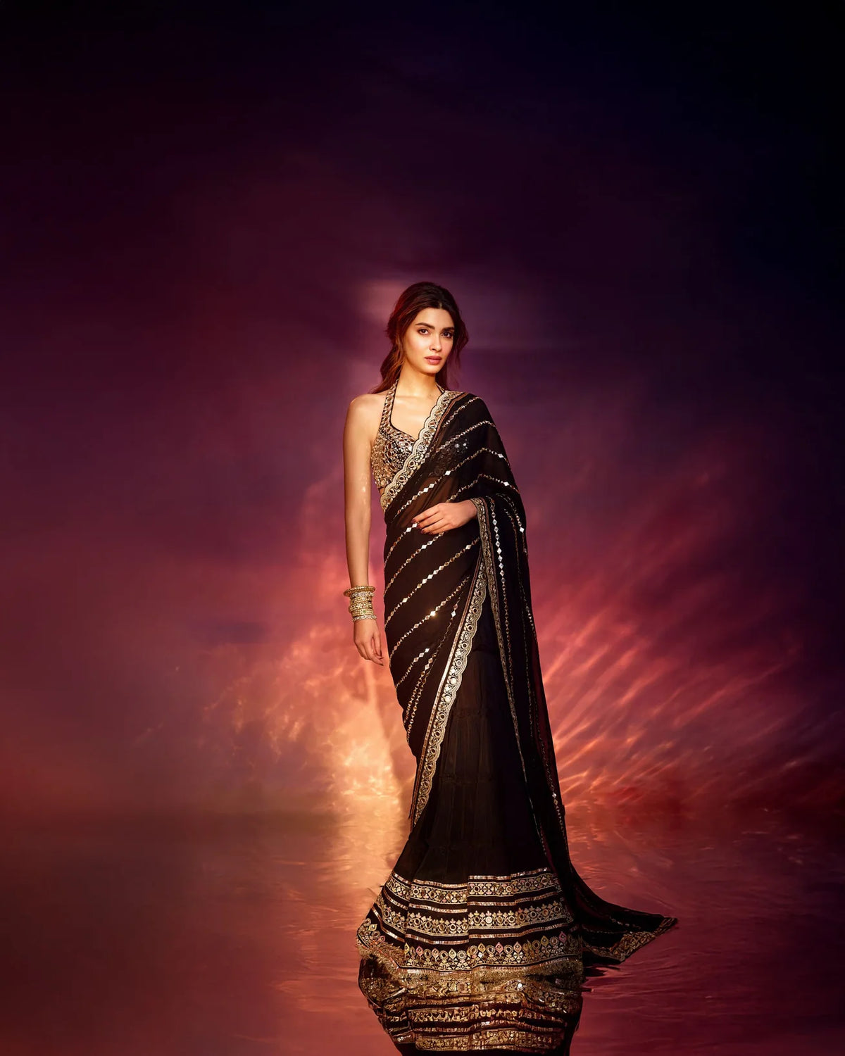 Diana Penty in Aradhana saree