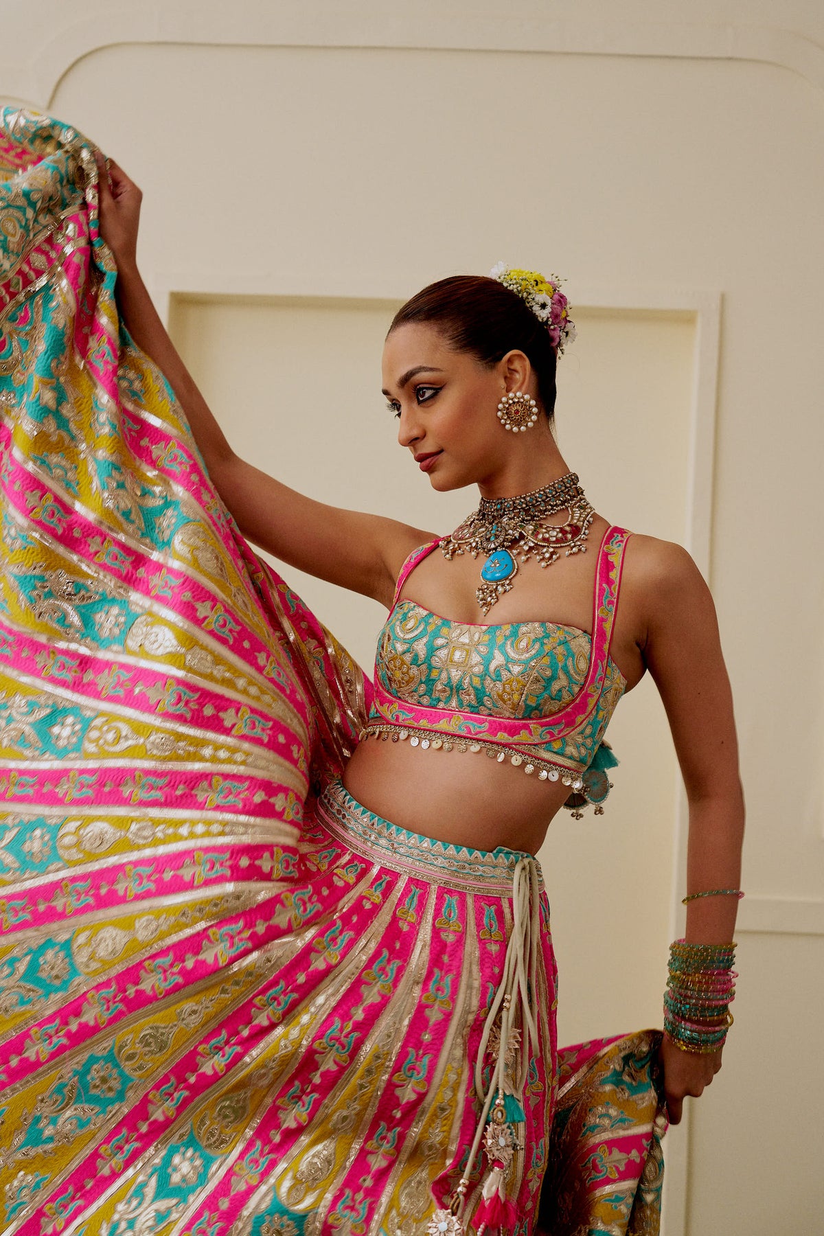 Radhika Madan in Zamaana Lehenga Set
