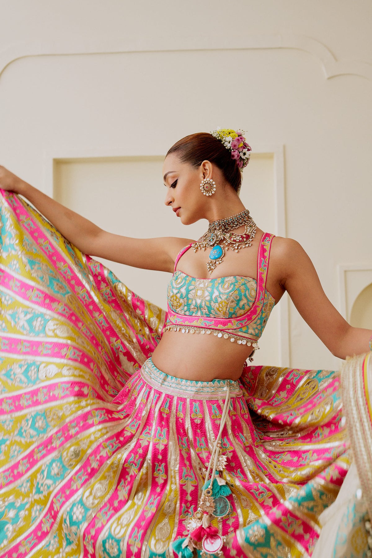 Radhika Madan in Zamaana Lehenga Set