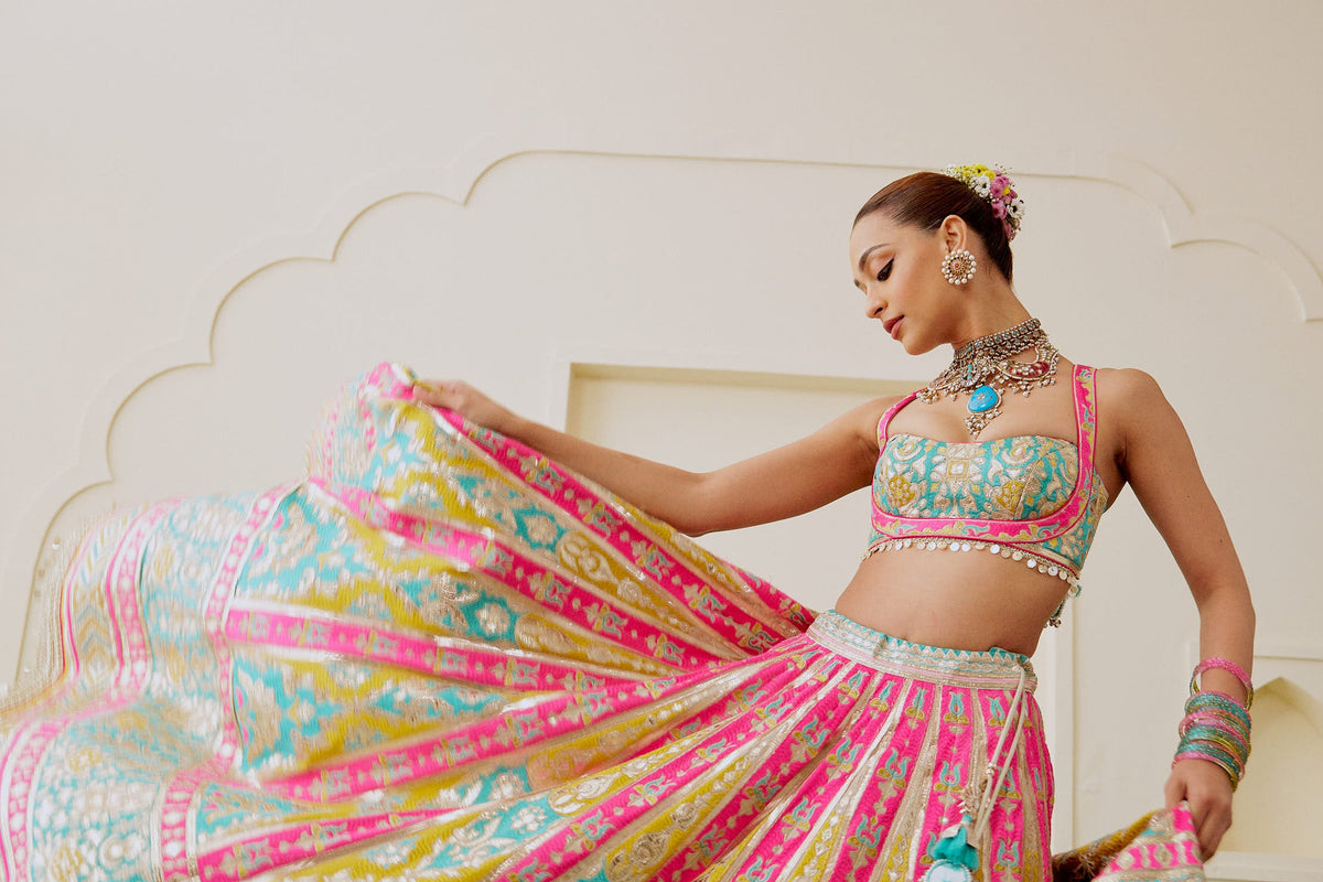 Radhika Madan in Zamaana Lehenga Set