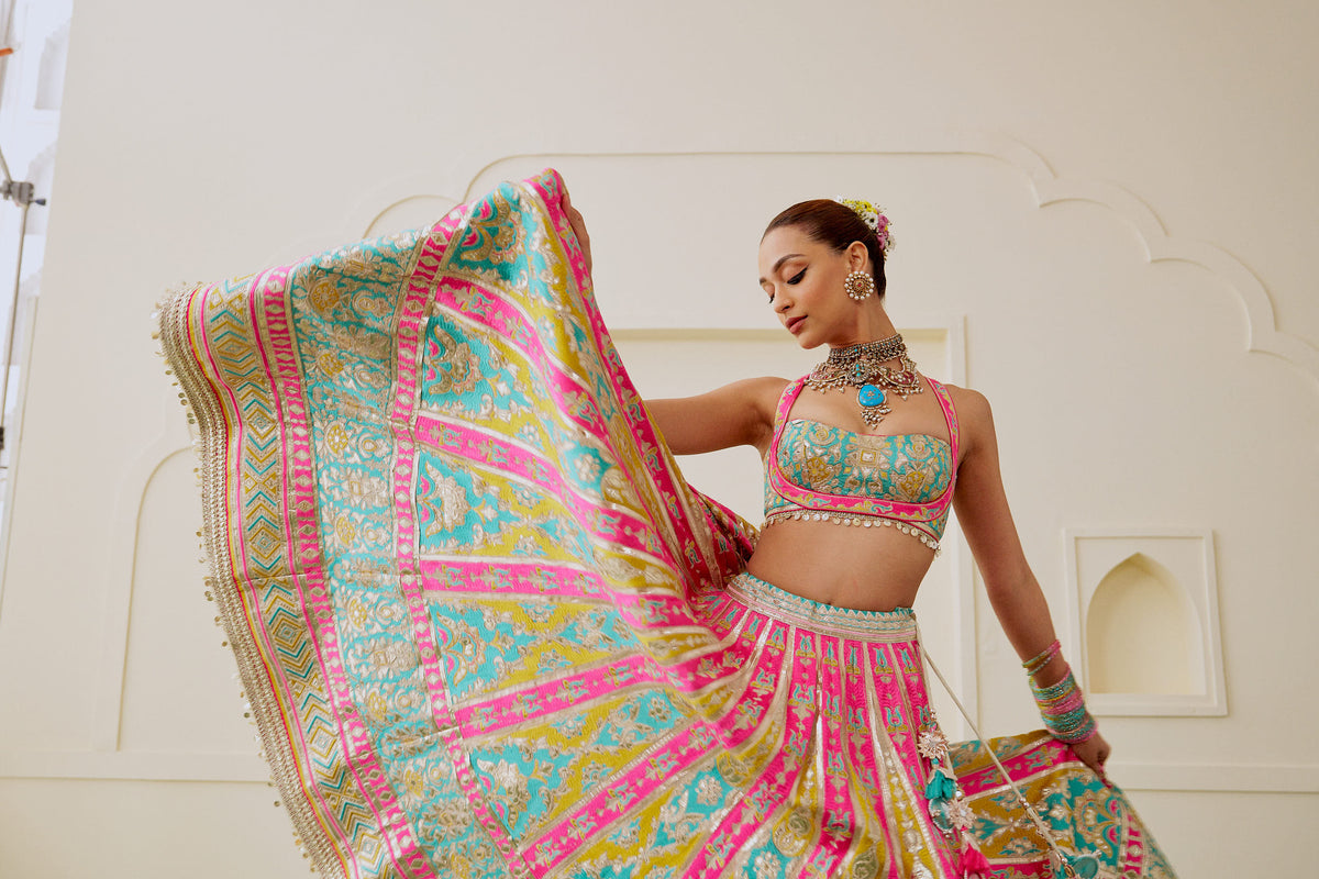 Radhika Madan in Zamaana Lehenga Set