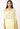 Yellow Mariya one shoulder with plain pants - front view
