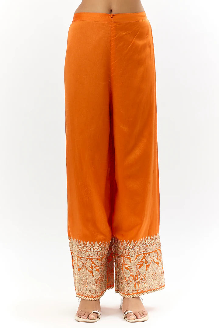 Muzzafar Palazzo Set-Sheer Datta