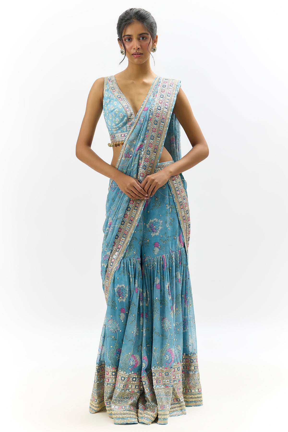 Jenisha Saree Set