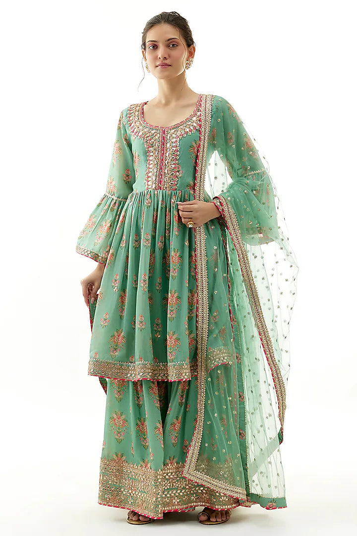 Prachi Peplum Sharara Set