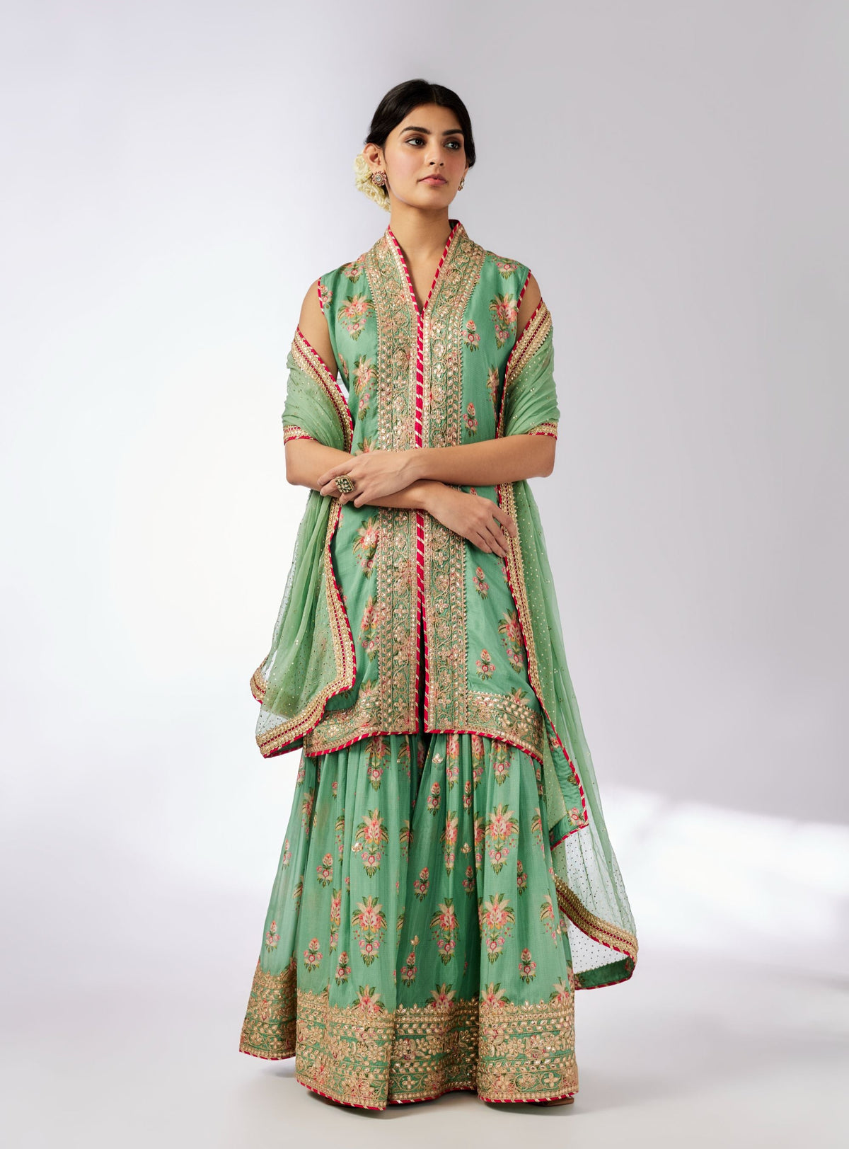 Dhriti Sleeveless Sharara Set