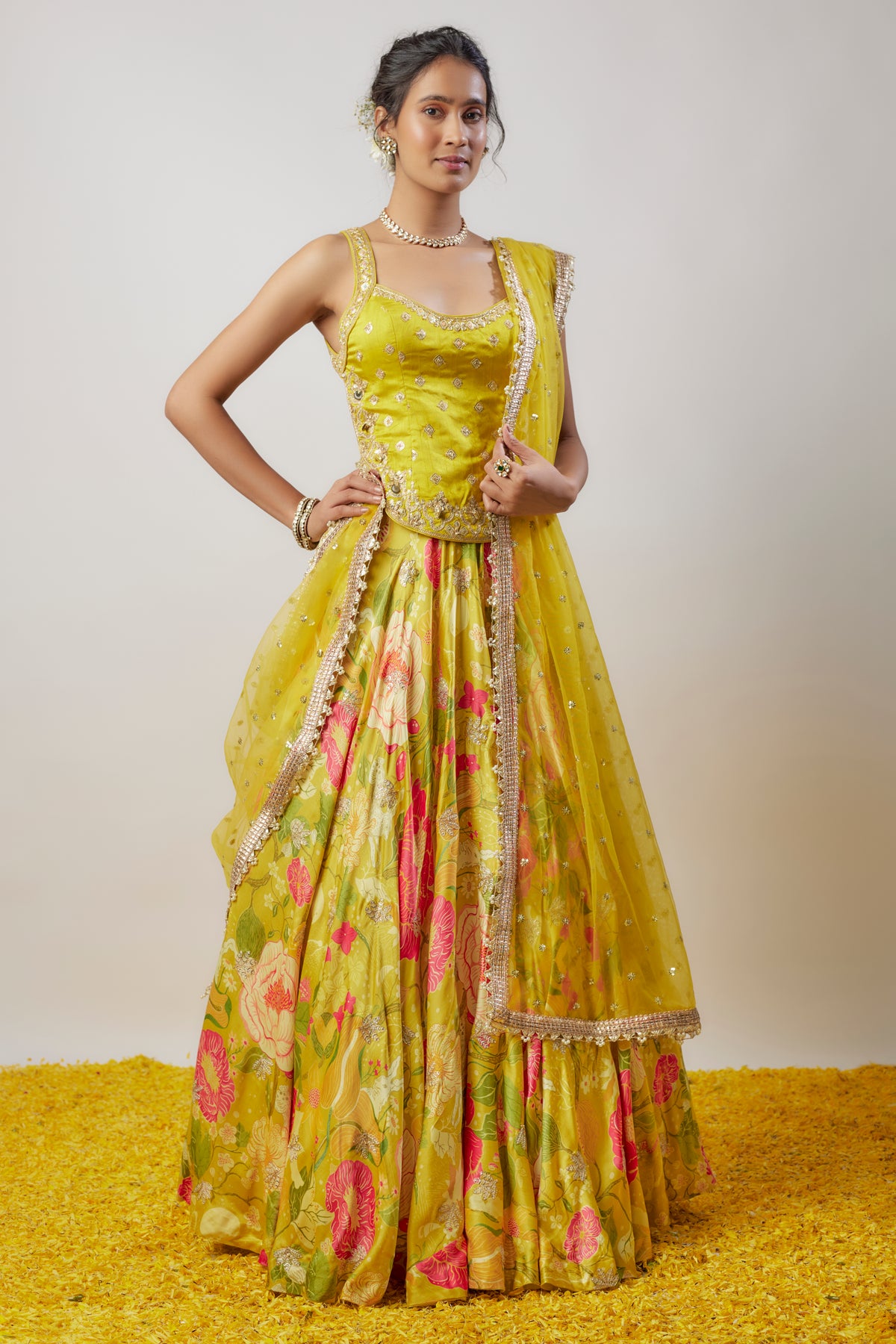 Yellow Lehenga Set