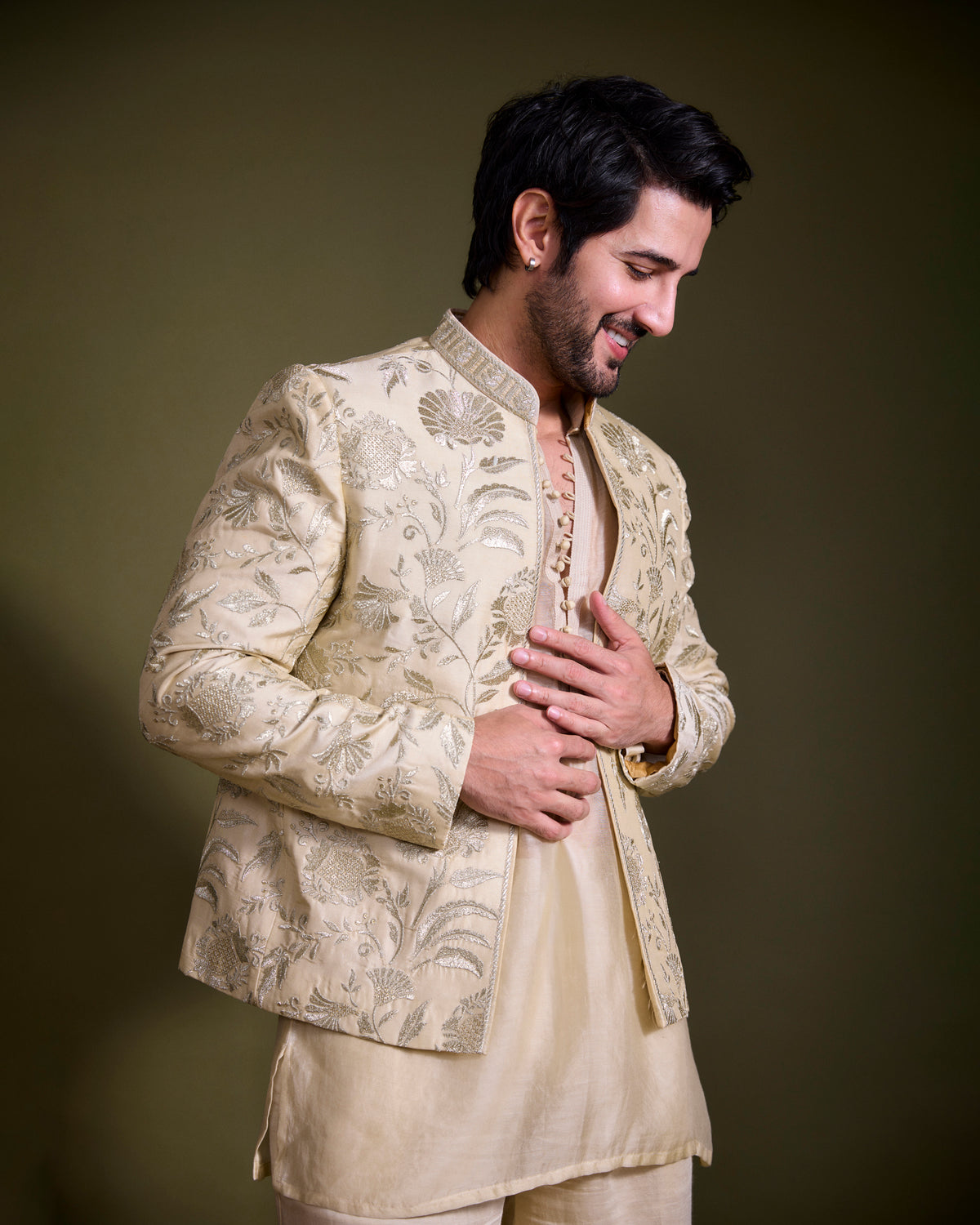 Aditya seal in Dhir Jacket Set