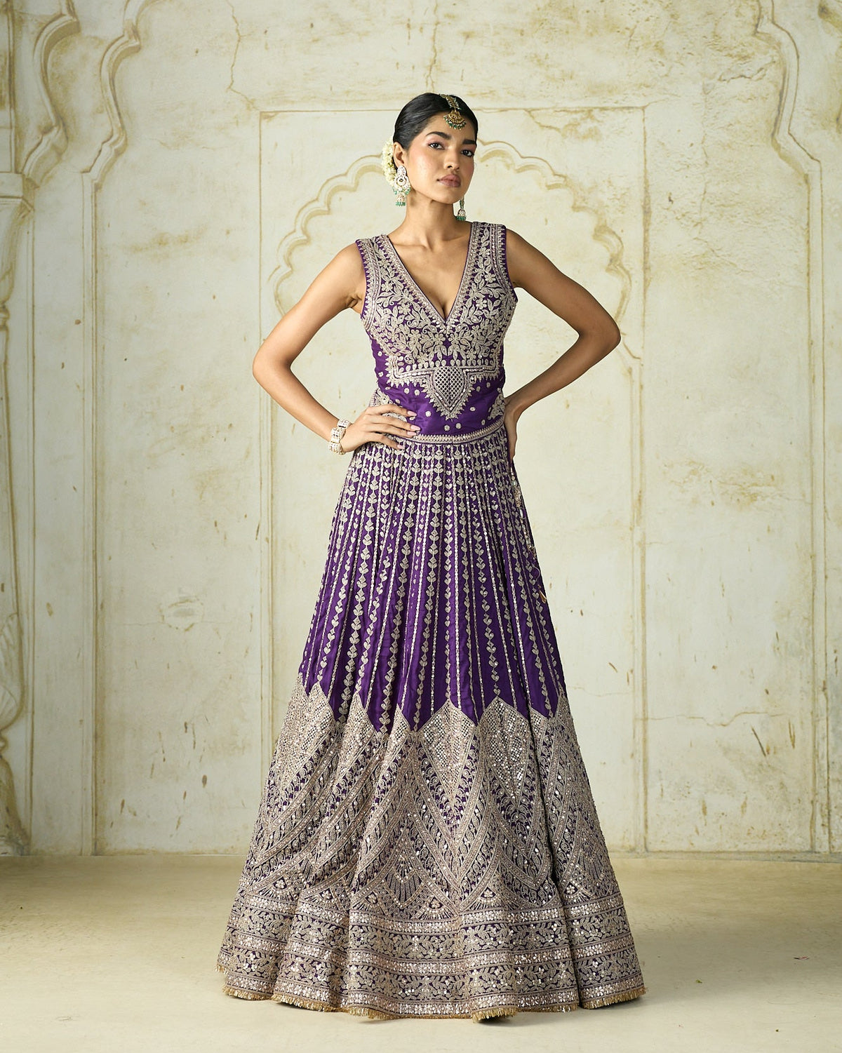 Kubbra sait in Razia Lehenga Set