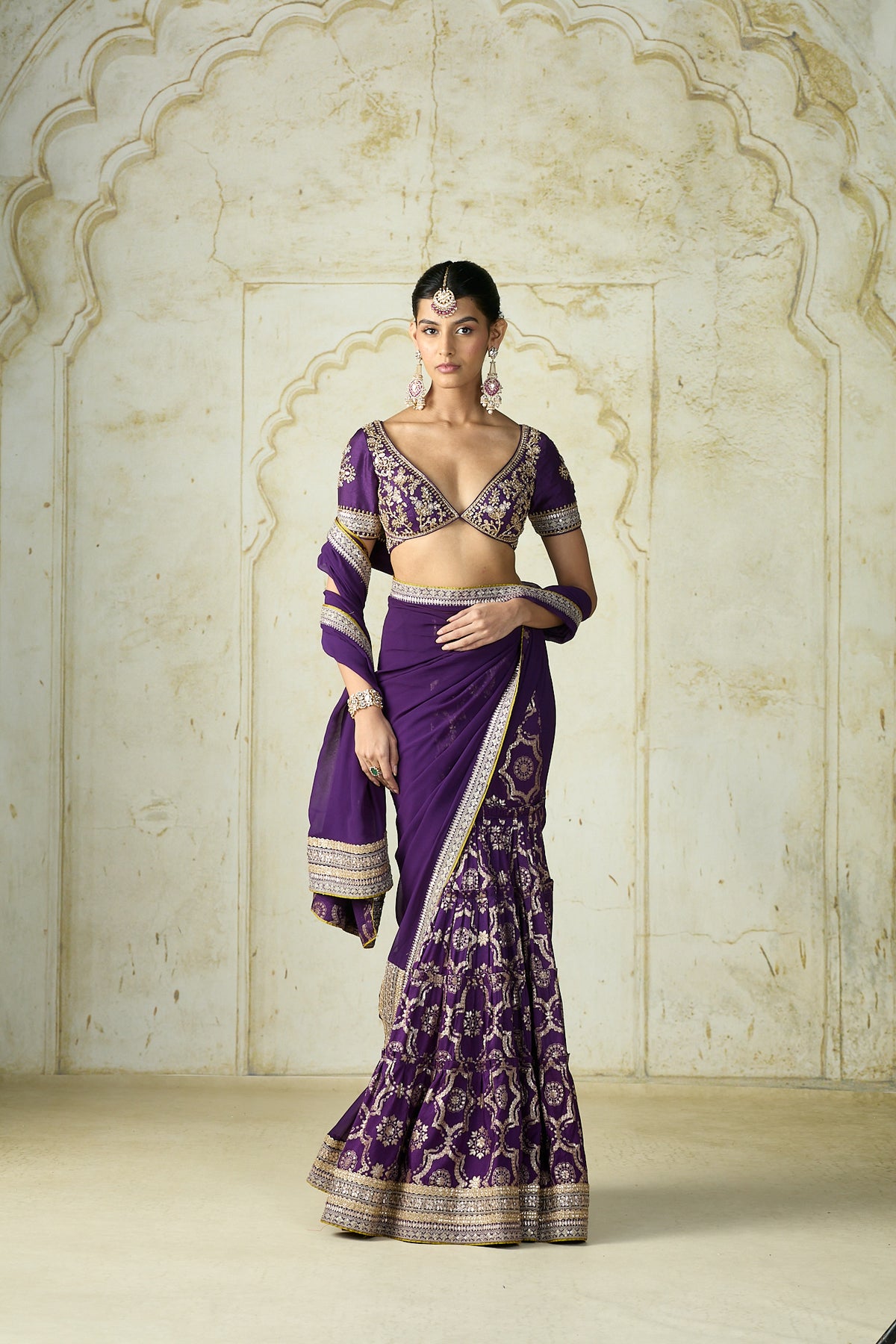 Swati Vatsa in Ruqqayah Saree Set