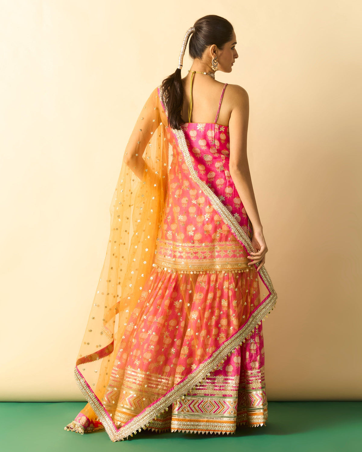 Hebah Patel in Ravina Strappy Sharara Set