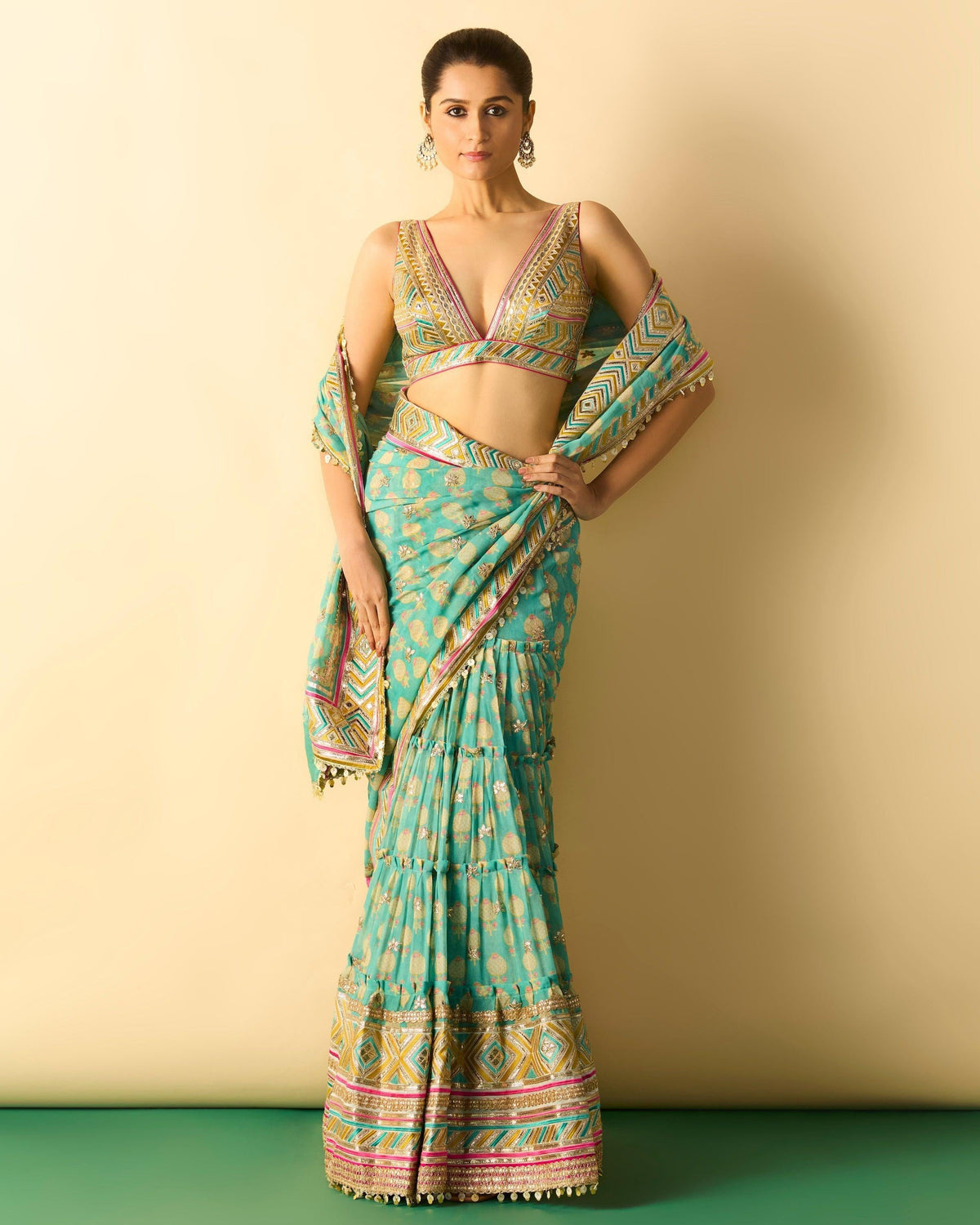 Jasleen Saree Set
