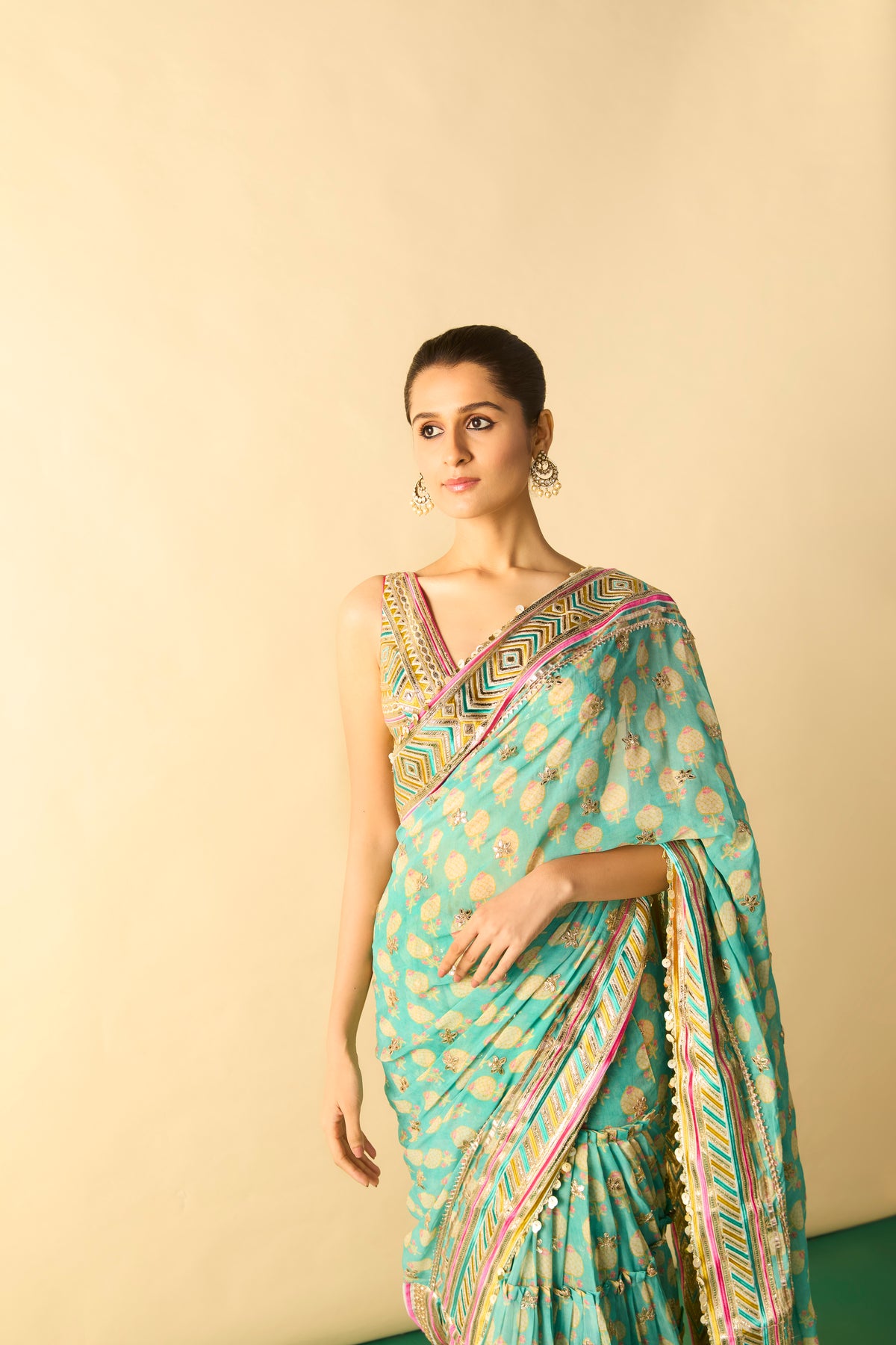 Jasleen Saree Set