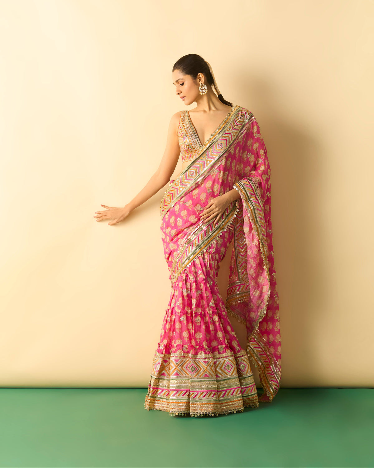 Jasleen Saree Set