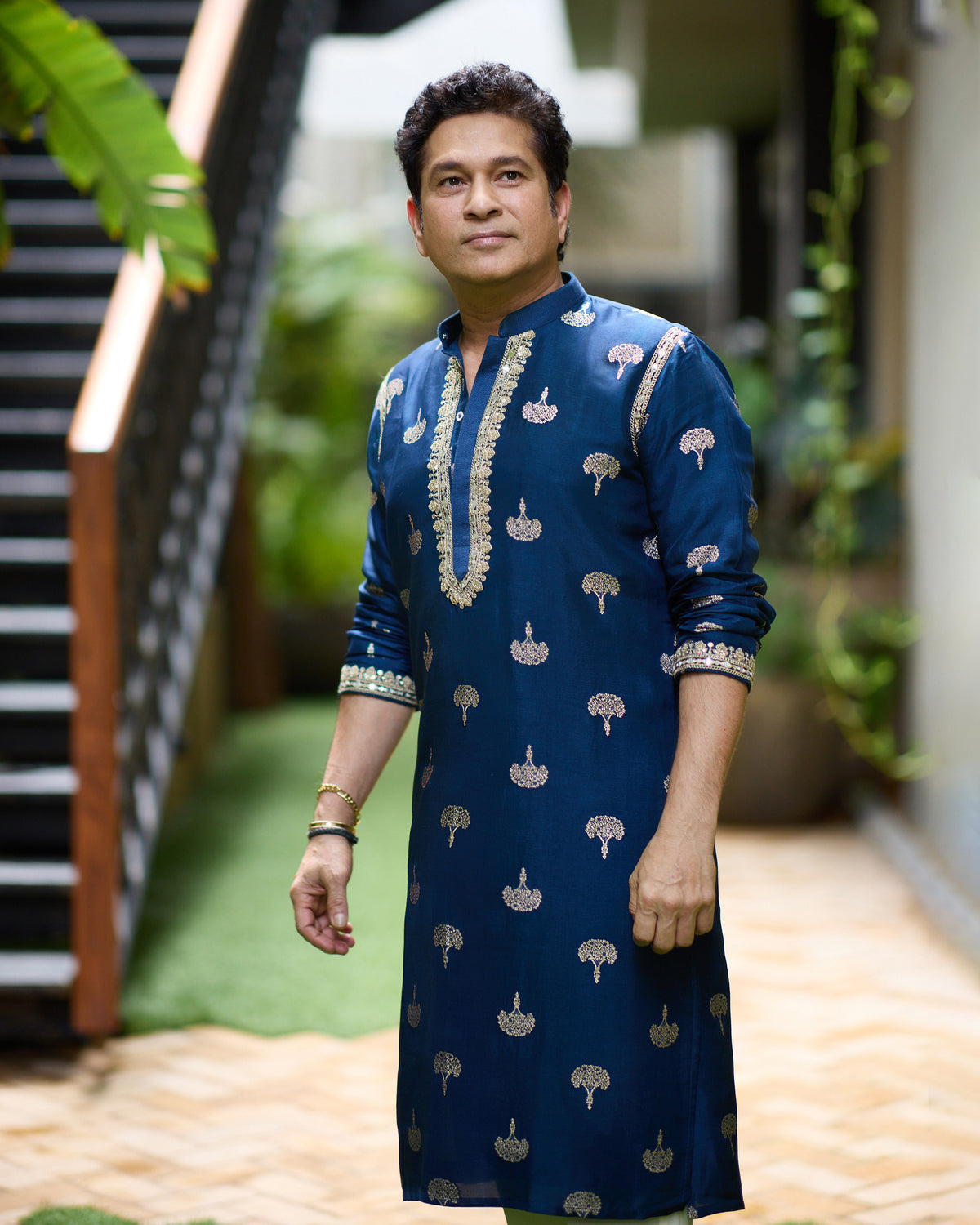Sachin Tendulkar in Arijit Kurta Set