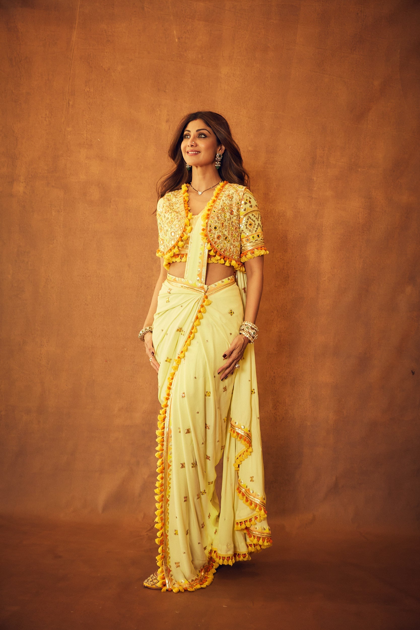 Birthday Girl Shilpa Shetty's Best Modern Saree Looks