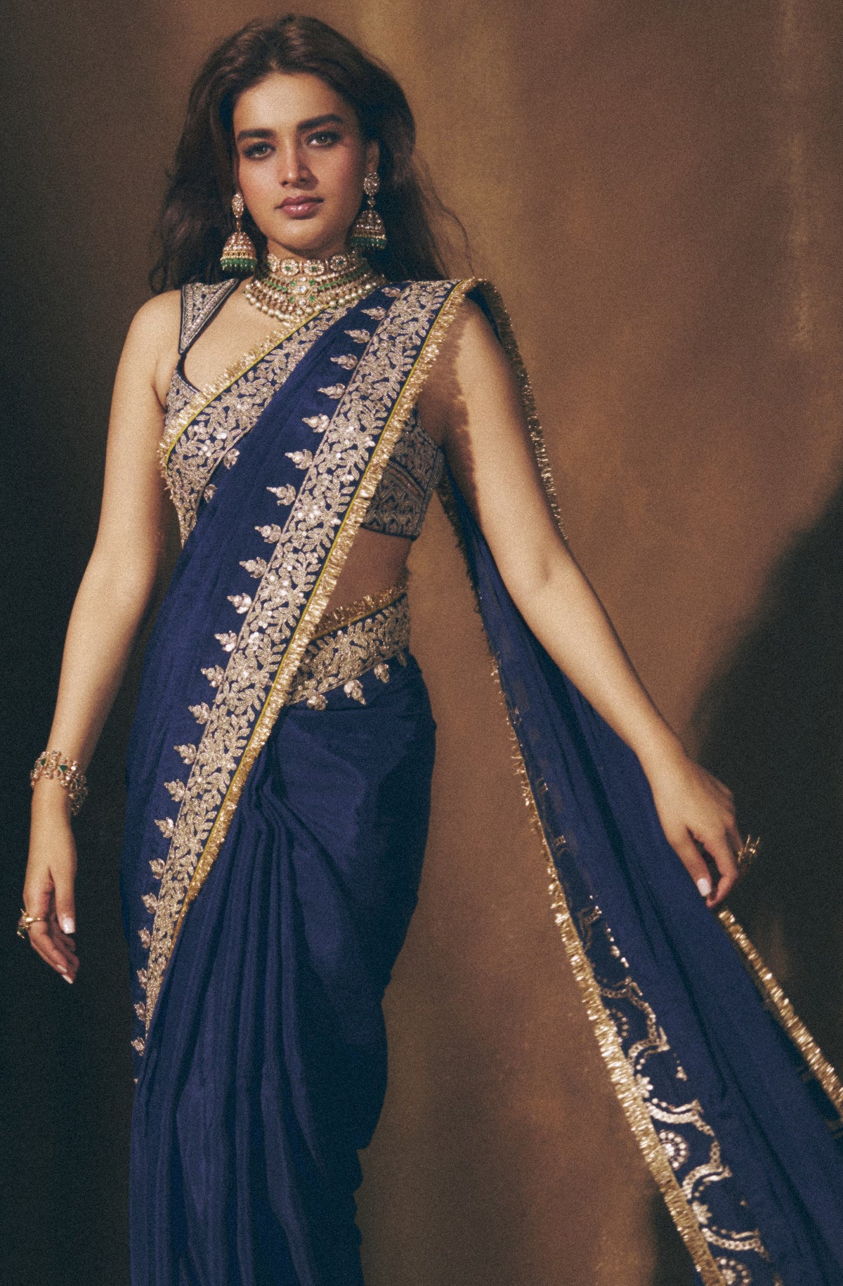 Nidhi Agarwal in Layla Saree Set
